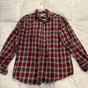 Large Carhartt flannel shirt / long sleeve shirt ©️2009